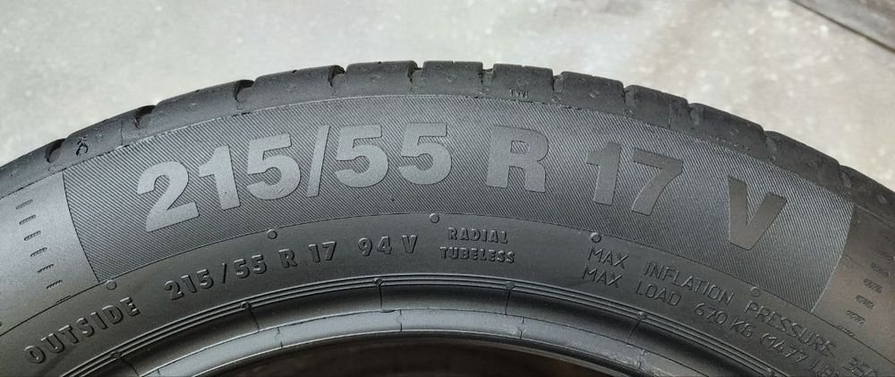 Continental — 215/55 R17 — Continental 215/55 R17 4 шт (Комплект) — 6.0