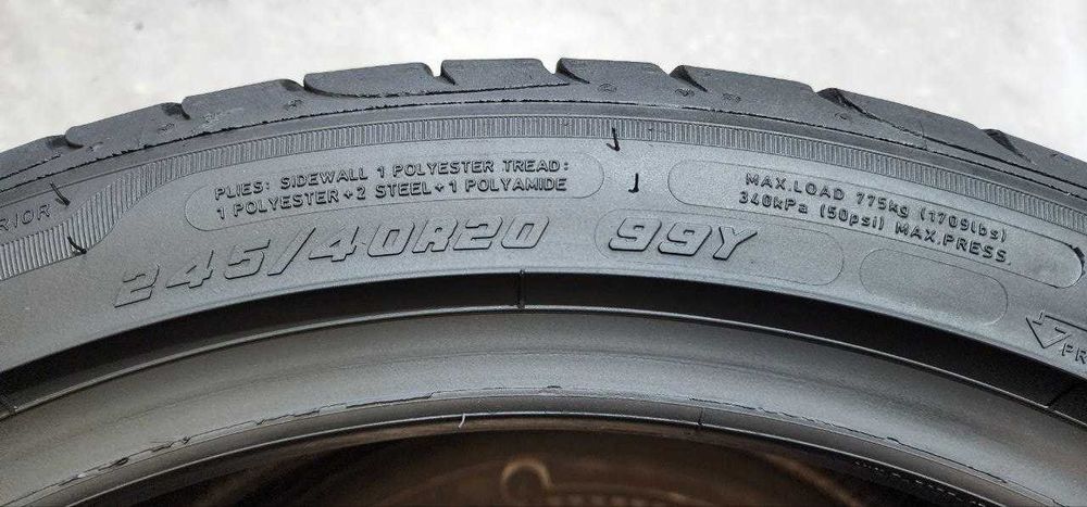 Goodyear — 245/40 R20 — Goodyear 245/40 R20 2 шт (Пара) — 6.0