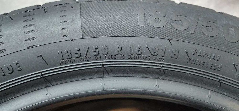 Continental — 185/50 R16 — Continental 185/50 R16 2 шт (Пара) — 6.0
