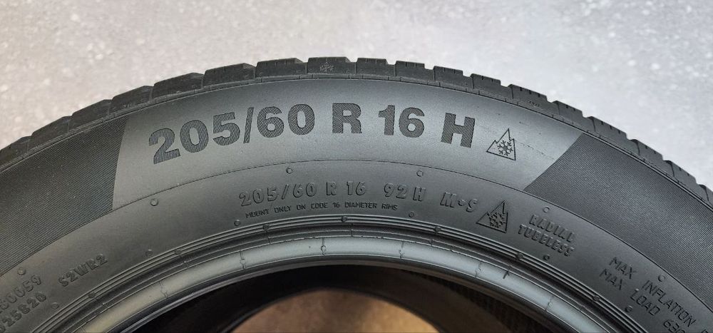 Continental — 205/60 R16 — Continental 205/60 R16 Зима (липучка) 4 шт (Комплект) — 6.0