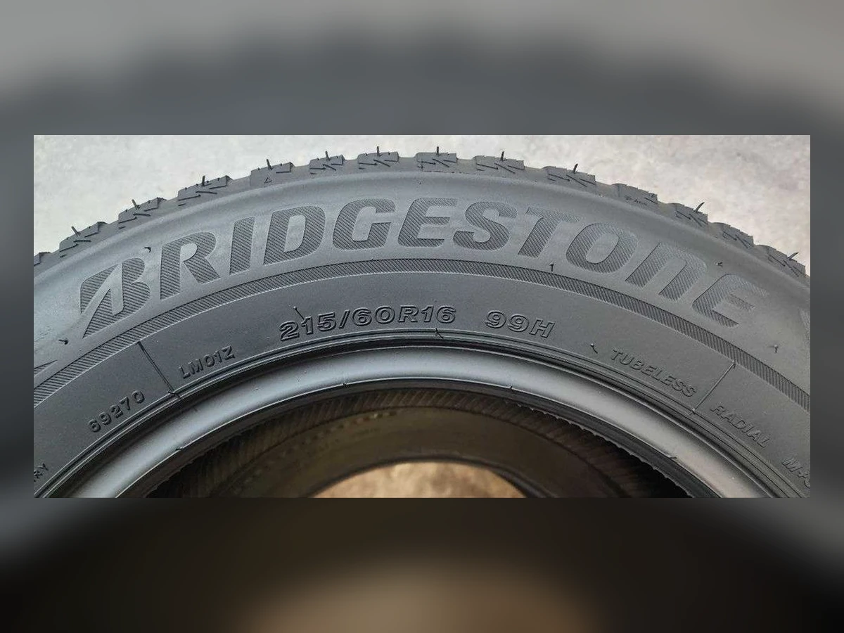 Bridgestone — 215/60 R16 — Bridgestone 215/60 R16 Зима (липучка) 2 шт (Пара) — 6.0