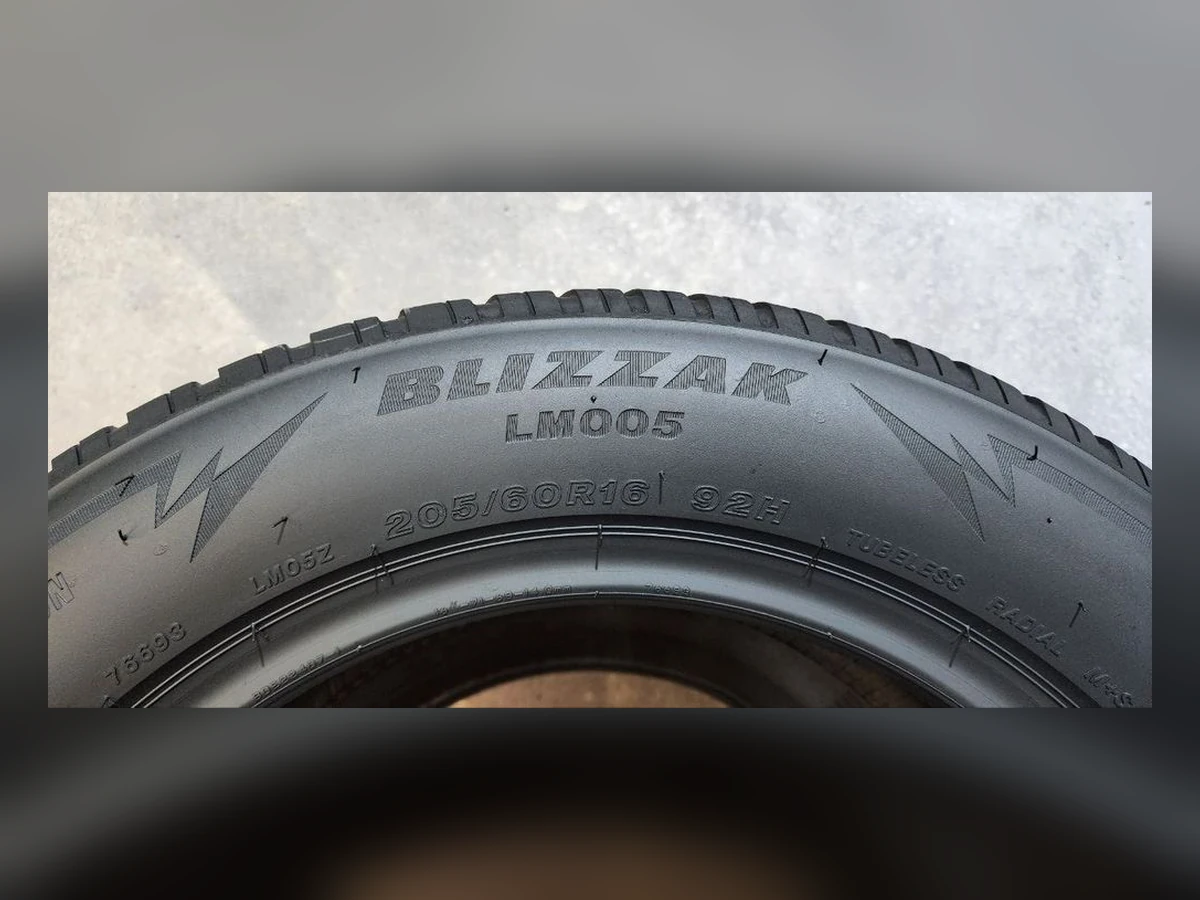 Bridgestone — 205/60 R16 — Bridgestone 205/60 R16 Зима (липучка) 4 шт (Комплект) — 6.0