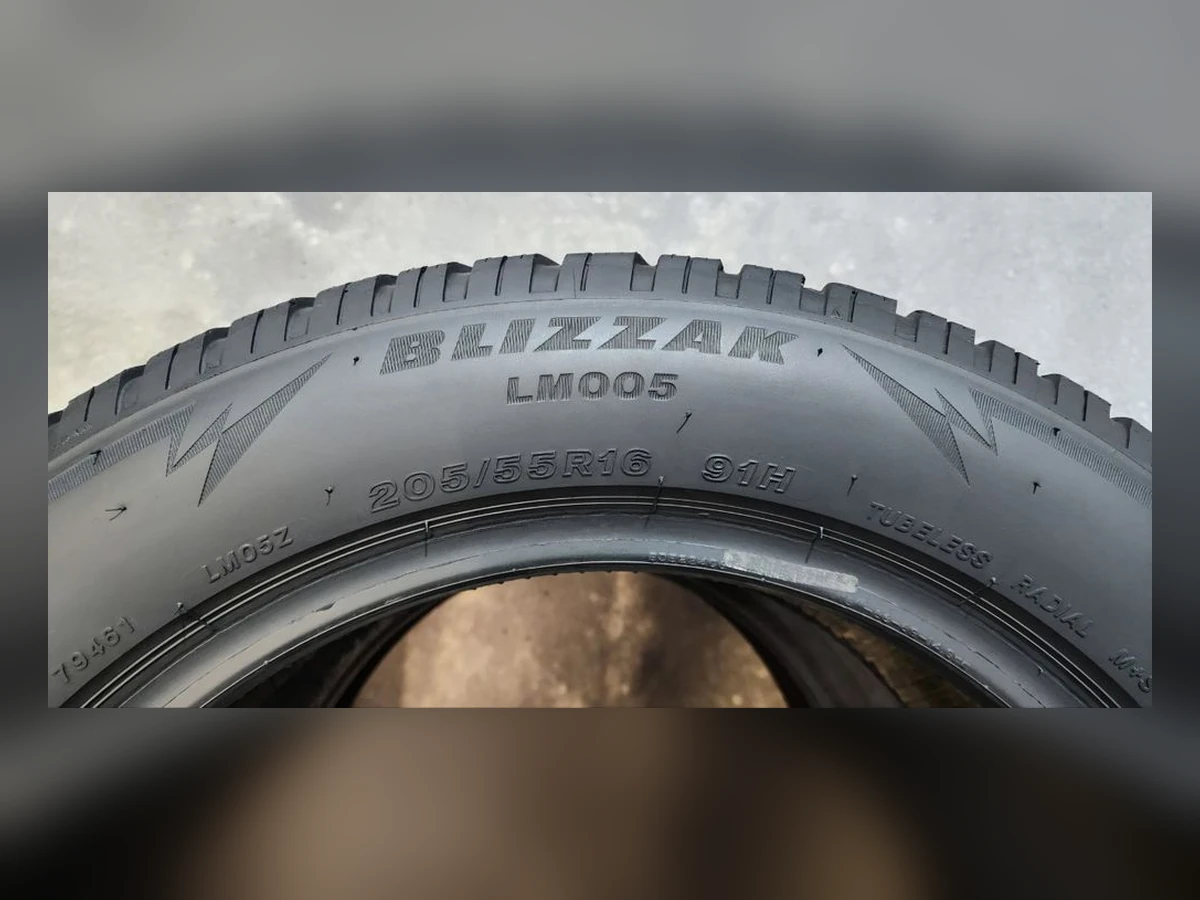 Bridgestone — 205/55 R16 — Bridgestone 205/55 R16 Зима (липучка) 4 шт (Комплект) — 6.0