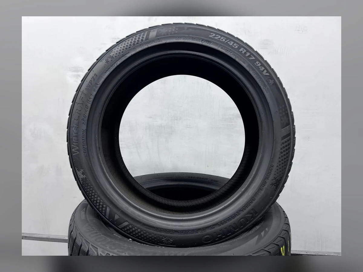 Kumho — 225/45 R17 — Kumho 225/45 R17 Зима (липучка) 1 шт (Одиночка) — 8.5+ (Новая)