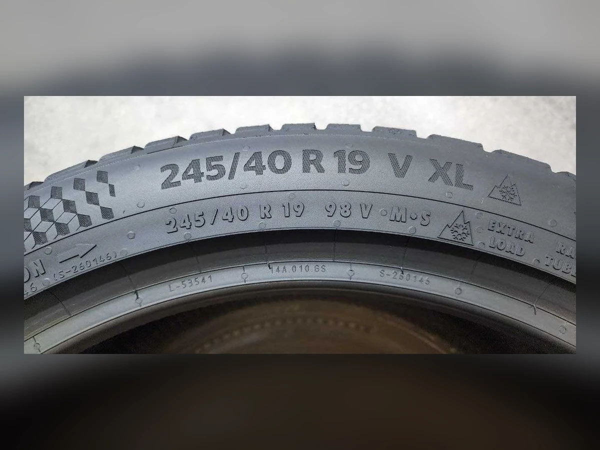 Continental — 245/40 R19 — Continental 245/40 R19 Зима (липучка) 2 шт (Пара) — 7.0