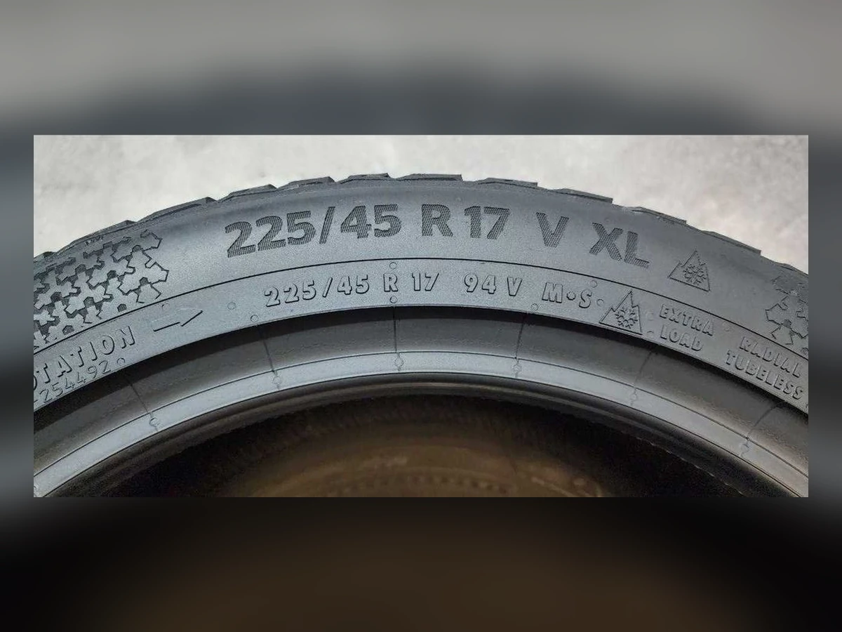 Continental — 225/45 R17 — Continental 225/45 R17 Зима (липучка) 2 шт (Пара) — 6.0