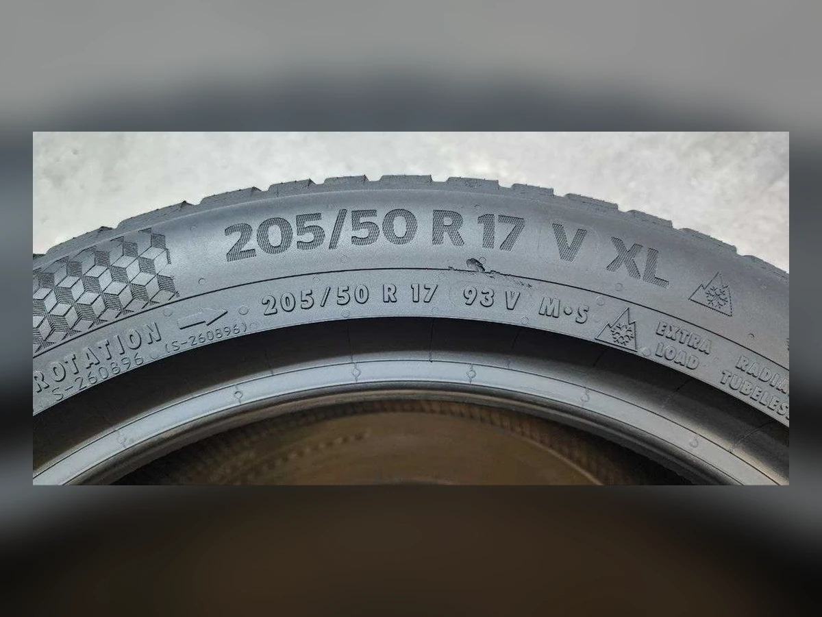 Continental — 205/50 R17 — Continental 205/50 R17 Зима (липучка) 2 шт (Пара) — 6.0